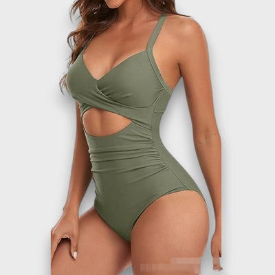 Elviana – Eleganter Badeanzug mit Cut-Out
