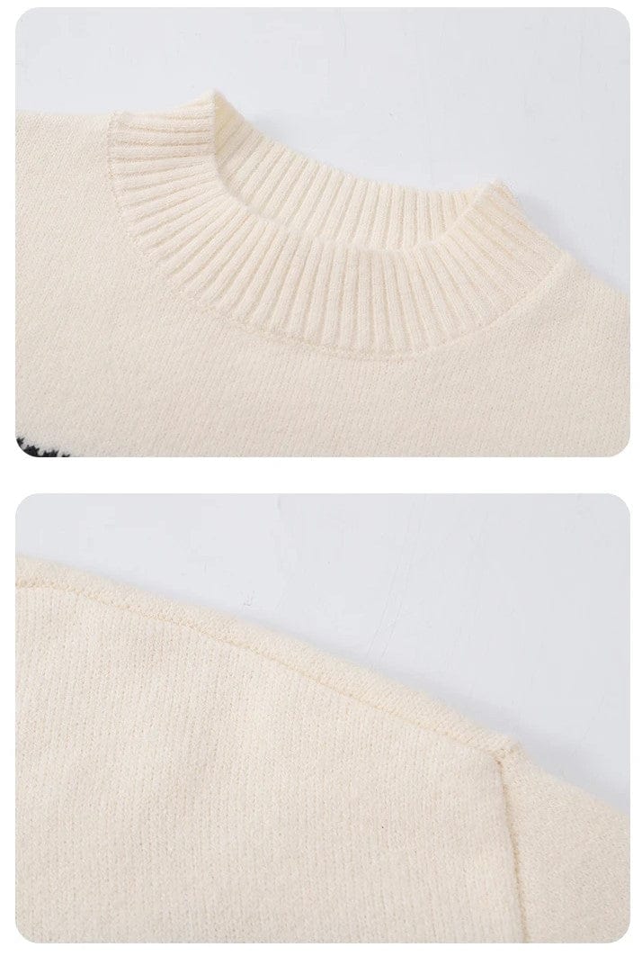 BABETTE - Gestreifter gestrickter niedlicher Pullover