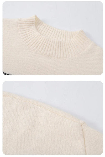 BABETTE - Gestreifter gestrickter niedlicher Pullover