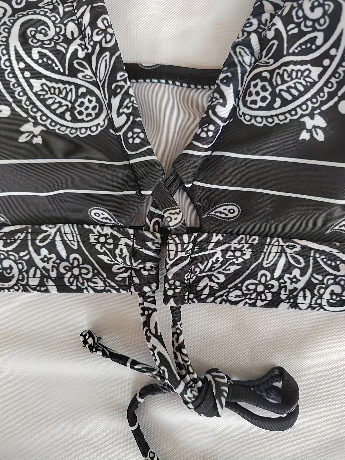 Damen Bikini Set – Elegantes Paisley Badeanzug, Leicht & Bequem