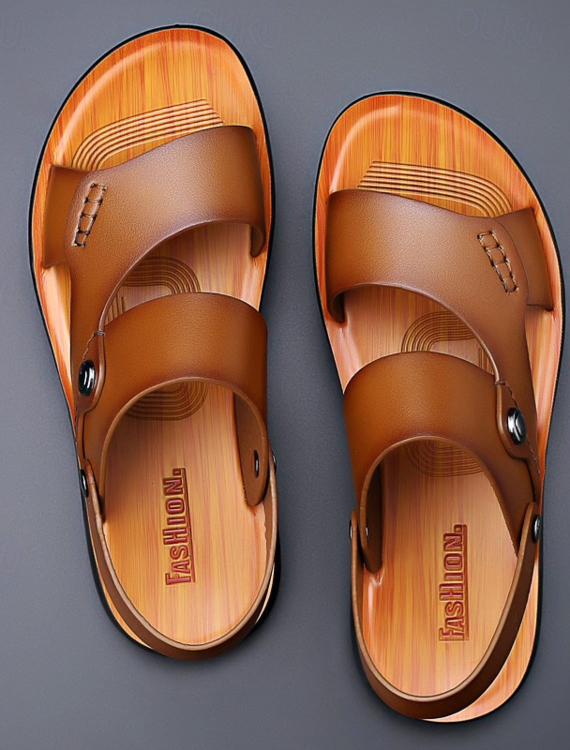 Bequeme Flip Flop-Sommersandalen aus Kunstleder - Maximilio