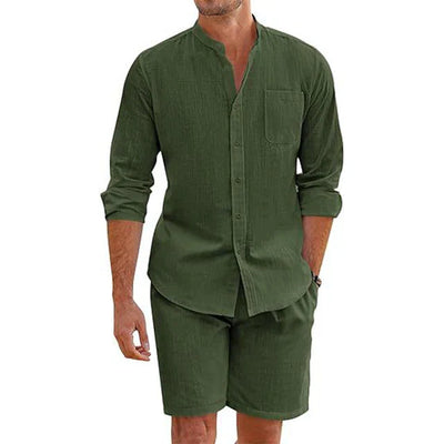 Bequemes Herren-Hemd und Shorts-Set für den Sommer - Vinzenzo