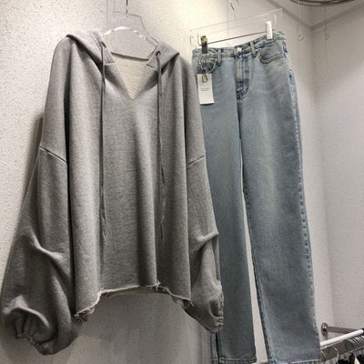 BIANCA - Langarm-Lose Kapuzenpullover