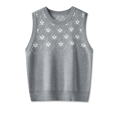 BIANKA- Kleiner Duft Rundhals Casual-Stil