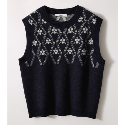 BIANKA- Kleiner Duft Rundhals Casual-Stil