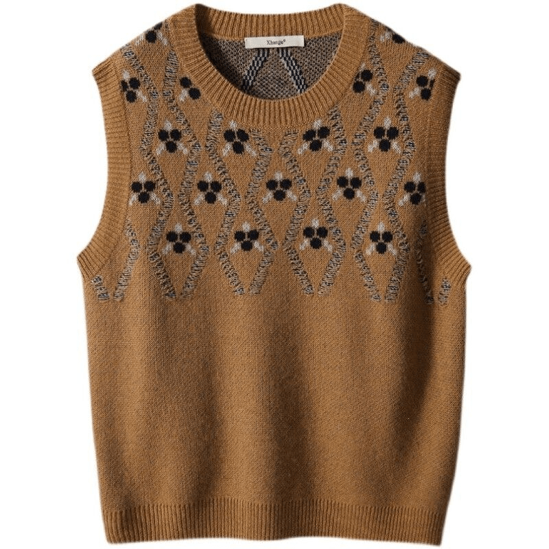 BIANKA- Kleiner Duft Rundhals Casual-Stil