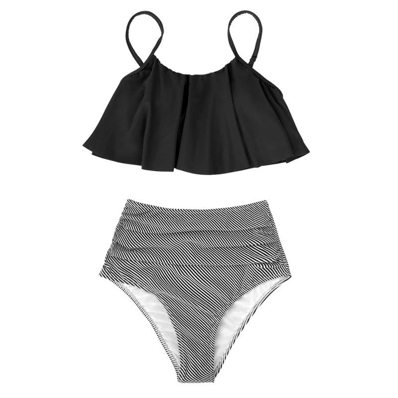 Laura® | Bunter Bikini mit Rüschen