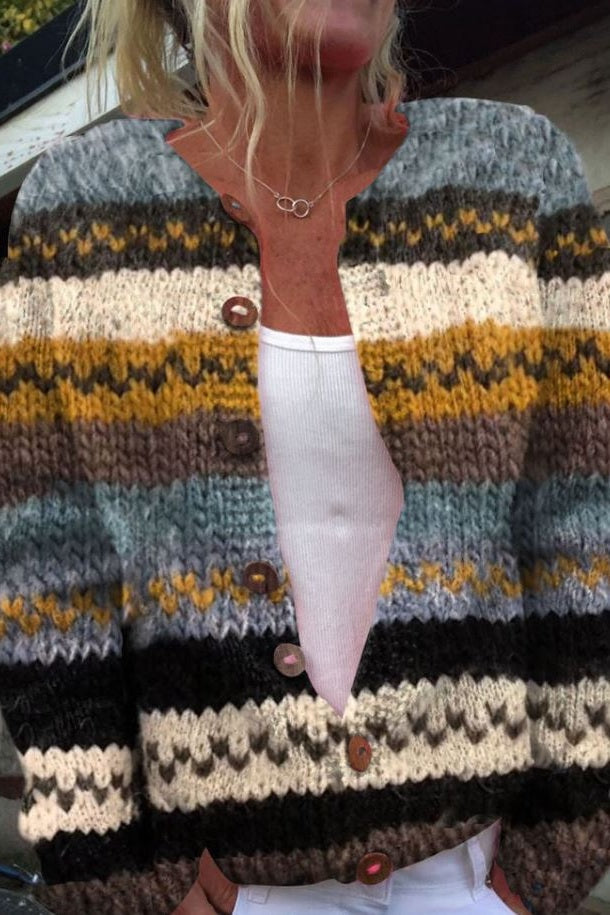 Zaddie - Gestreifter Cardigan