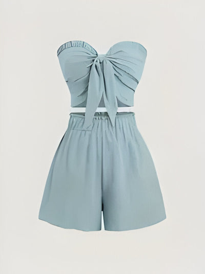 Sophie | Romantisches Date am Meer Top + Shorts Slim Fit