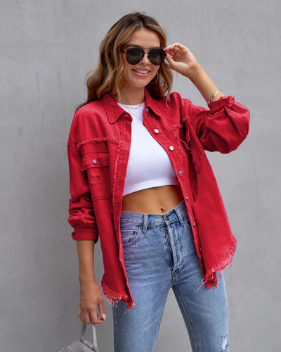 Valerie | Casual Ripped Shirt Jacke für den Streetstyle