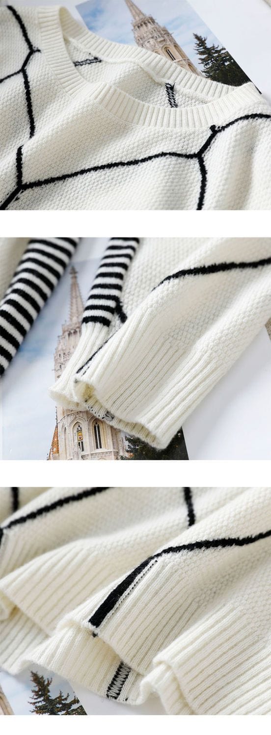 CHANTAL - Pullover mit kontrastfarbenem Karomuster 2024