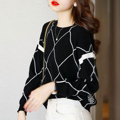 CHANTAL - Pullover mit kontrastfarbenem Karomuster 2024