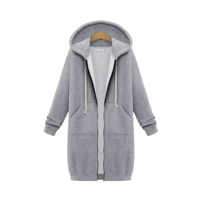 CHERI - Einfarbiger Langarm-Hoodie für Frauen