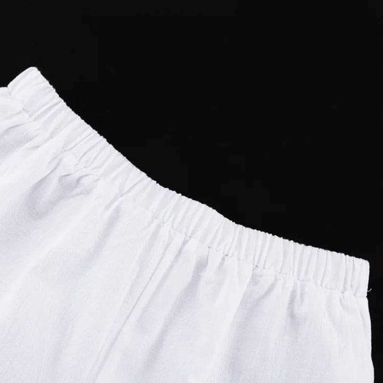 CIANA - Mini-Shorts und langärmeliges Top-Set