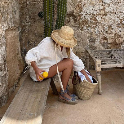 CIANA - Mini-Shorts und langärmeliges Top-Set