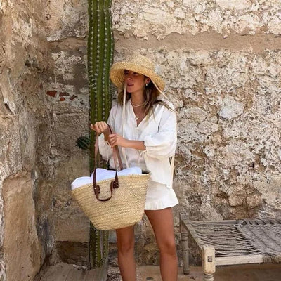 CIANA - Mini-Shorts und langärmeliges Top-Set