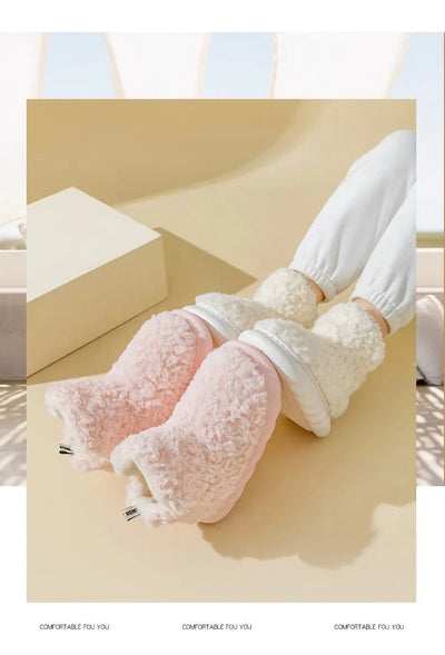 CIEL -  Baumwoll-Hausschuhe mit Fleece-Stiefeln