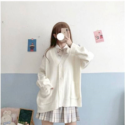 CLAUDINE - Japanischer Stil - Gestrickte Strickjacke 2024