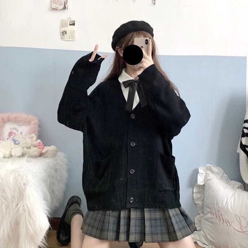 CLAUDINE - Japanischer Stil - Gestrickte Strickjacke 2024