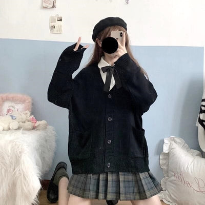 CLAUDINE - Japanischer Stil - Gestrickte Strickjacke 2024