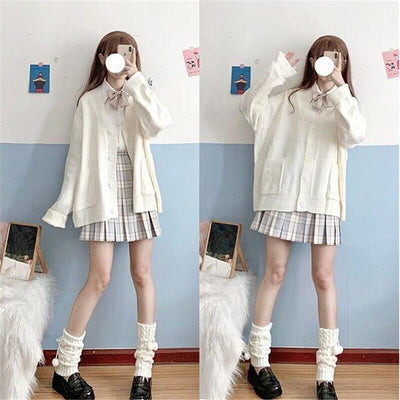 CLAUDINE - Japanischer Stil - Gestrickte Strickjacke 2024