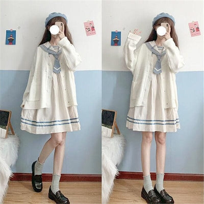 CLAUDINE - Japanischer Stil - Gestrickte Strickjacke 2024