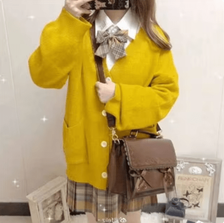 CLAUDINE - Japanischer Stil - Gestrickte Strickjacke 2024