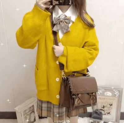 CLAUDINE - Japanischer Stil - Gestrickte Strickjacke 2024