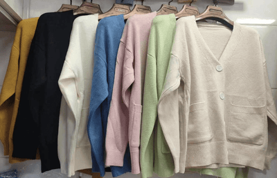 CLAUDINE - Japanischer Stil - Gestrickte Strickjacke 2024