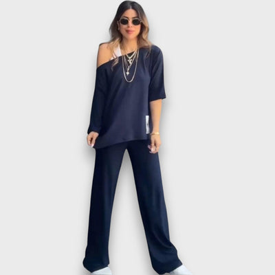 Marianna – Lockeres Set mit asymmetrischem Top