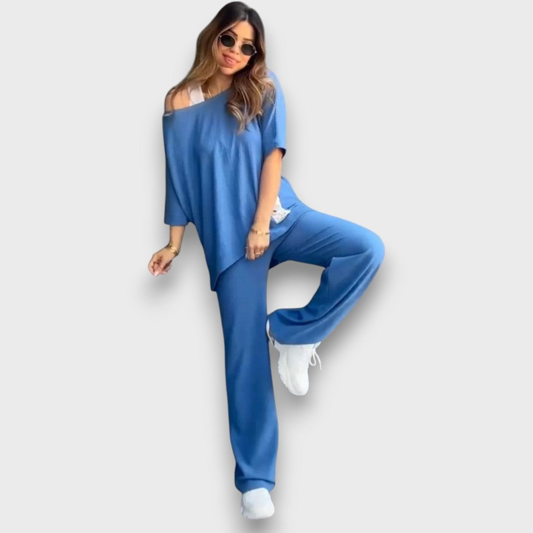 Marianna – Lockeres Set mit asymmetrischem Top