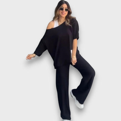 Marianna – Lockeres Set mit asymmetrischem Top