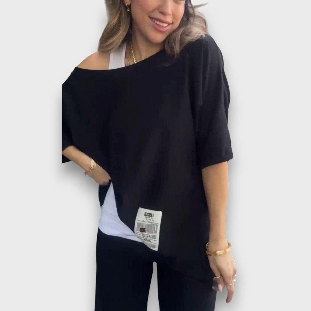 Marianna – Lockeres Set mit asymmetrischem Top