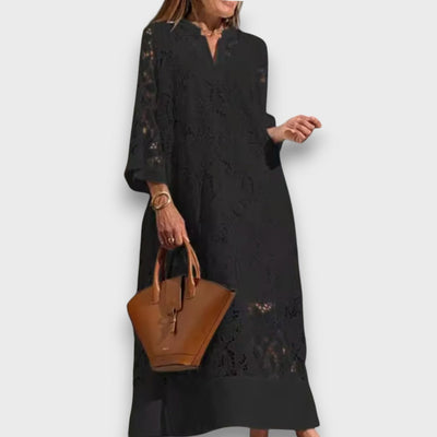 Ismee – Luftiges Kleid mit Print und kurzen Ärmeln