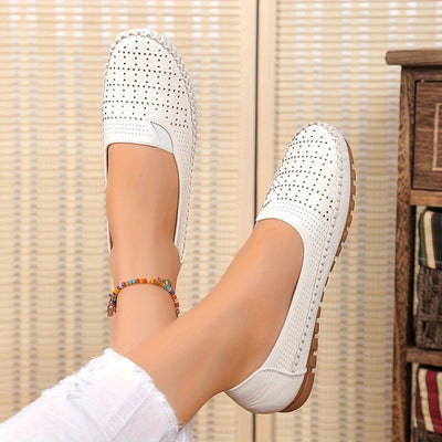 Minimalistische Slip-On Flats für Damen – Leichte Rundzehen Schuhe