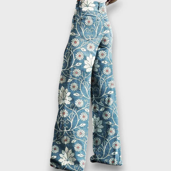 Tavira – Statement-Jeans mit Wildmuster