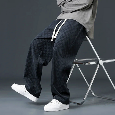 Muskatblüte | Karierte Jogger mit Komfortbund