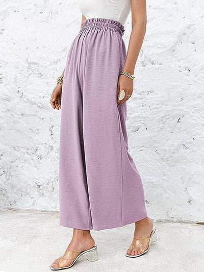 DAREEN - Hose mit geraffter, elastischer High-Waist