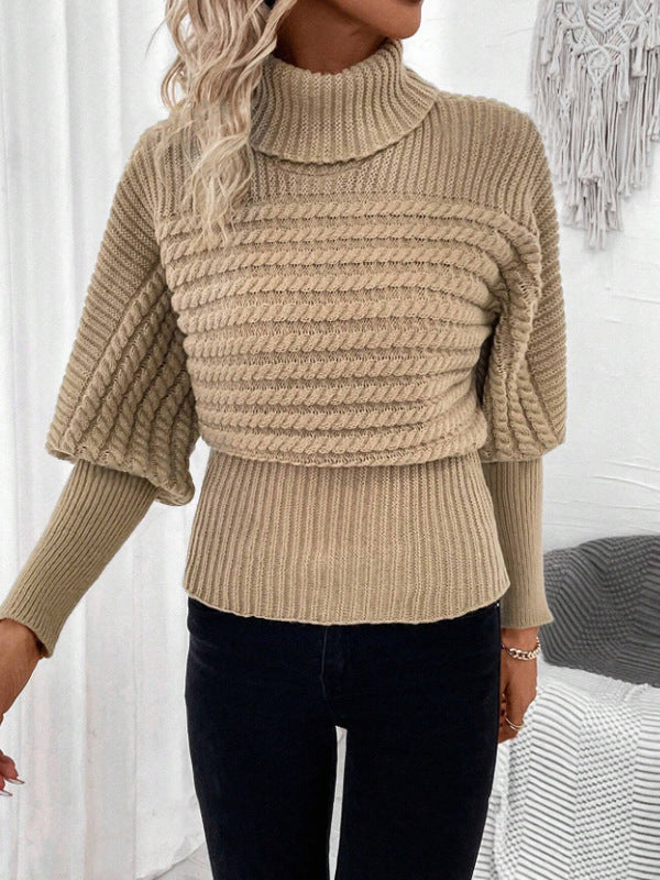 Clara | Pullover mit Kohem Kragen