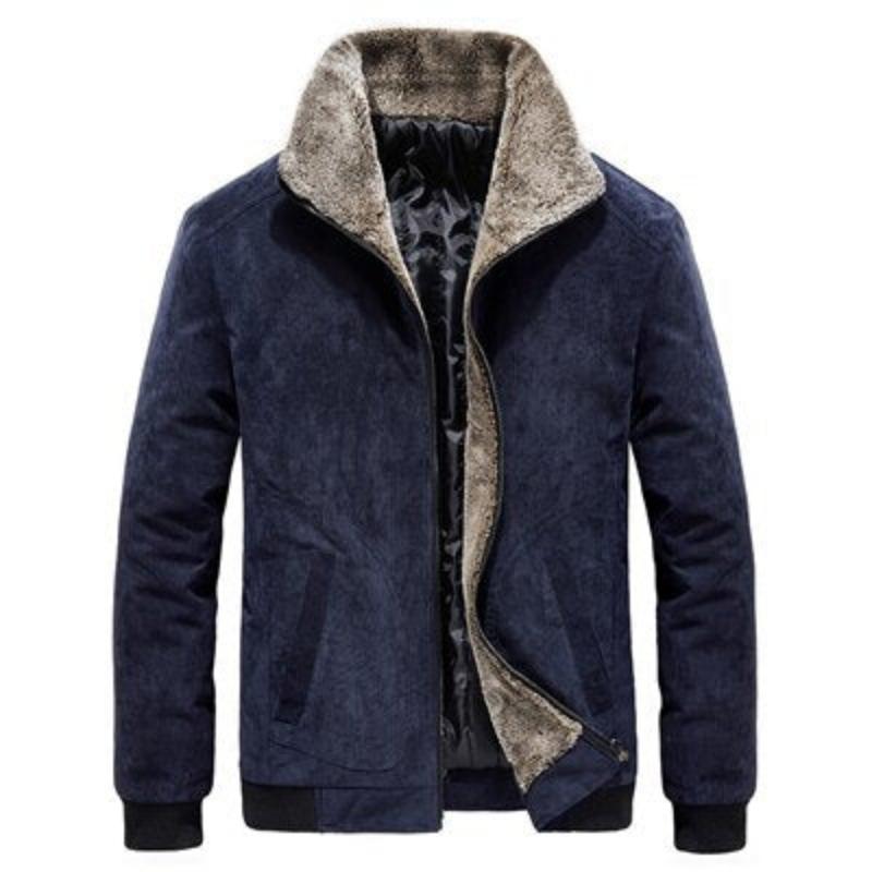 Premium-Denim-Fleecejacke für Herren - Wendro