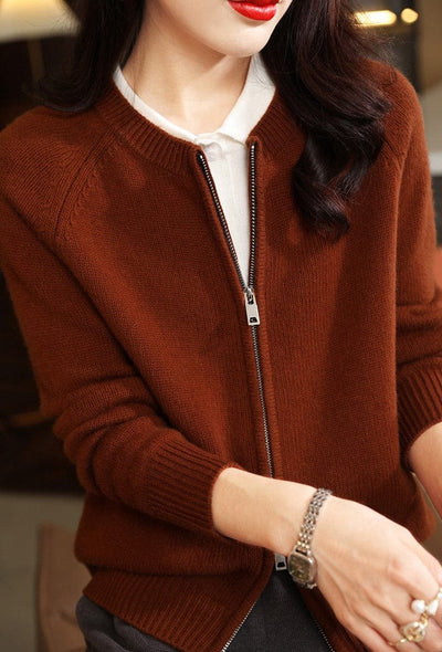 DIANA - Langärmeliger Strick-Cardigan