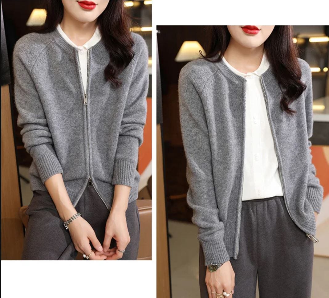 DIANA - Langärmeliger Strick-Cardigan