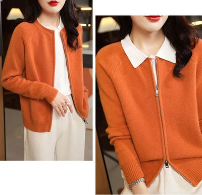 DIANA - Langärmeliger Strick-Cardigan