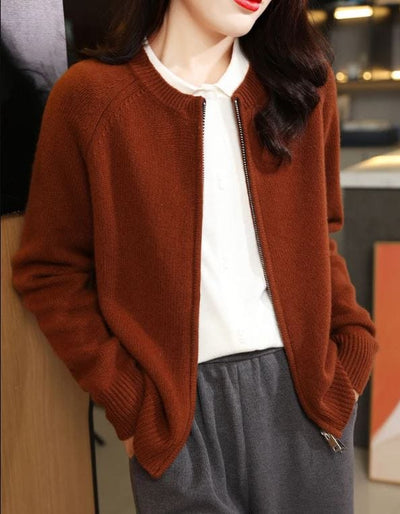 DIANA - Langärmeliger Strick-Cardigan