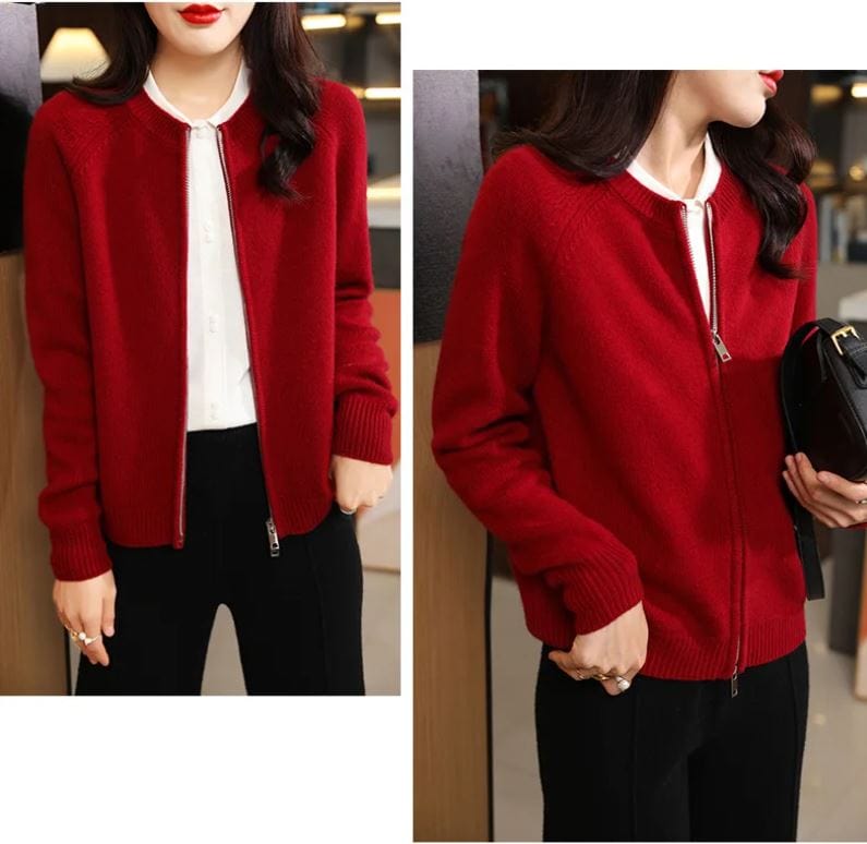 DIANA - Langärmeliger Strick-Cardigan