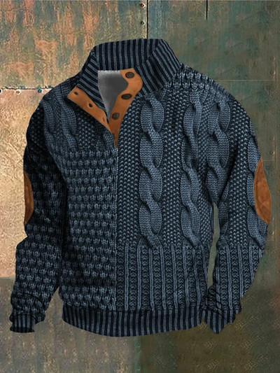 Albert - Herren-Retro-Kaschmir-Rollkragenpullover mit hohem Ausschnitt
