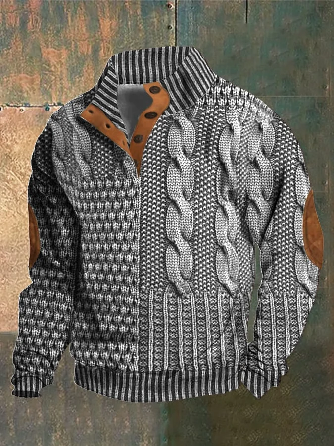 Albert - Herren-Retro-Kaschmir-Rollkragenpullover mit hohem Ausschnitt