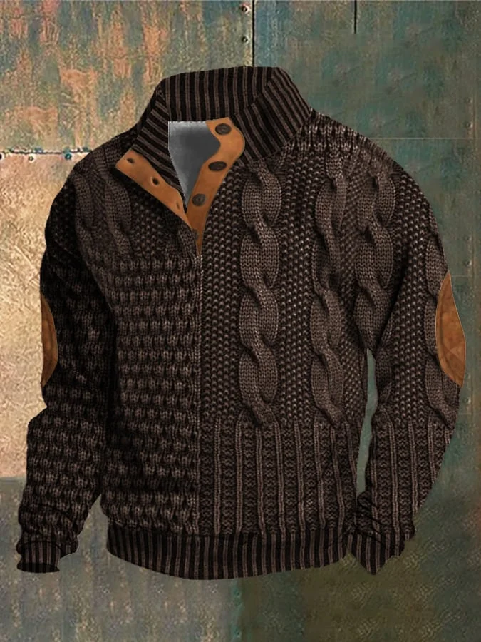 Albert - Herren-Retro-Kaschmir-Rollkragenpullover mit hohem Ausschnitt
