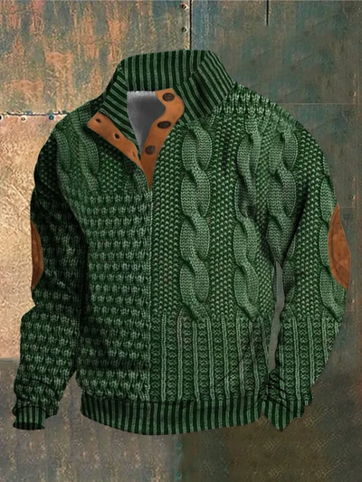 Albert - Herren-Retro-Kaschmir-Rollkragenpullover mit hohem Ausschnitt