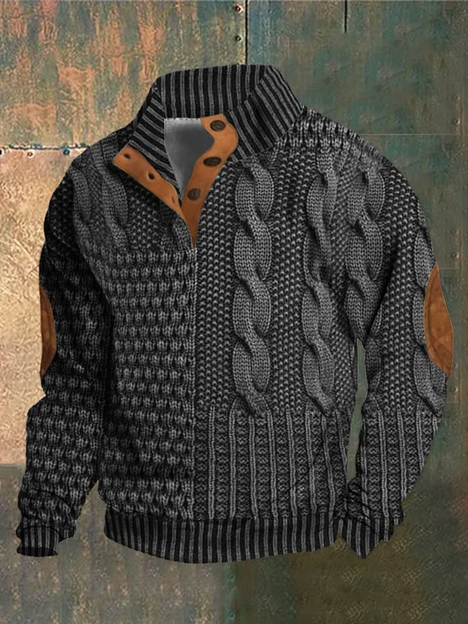 Albert - Herren-Retro-Kaschmir-Rollkragenpullover mit hohem Ausschnitt